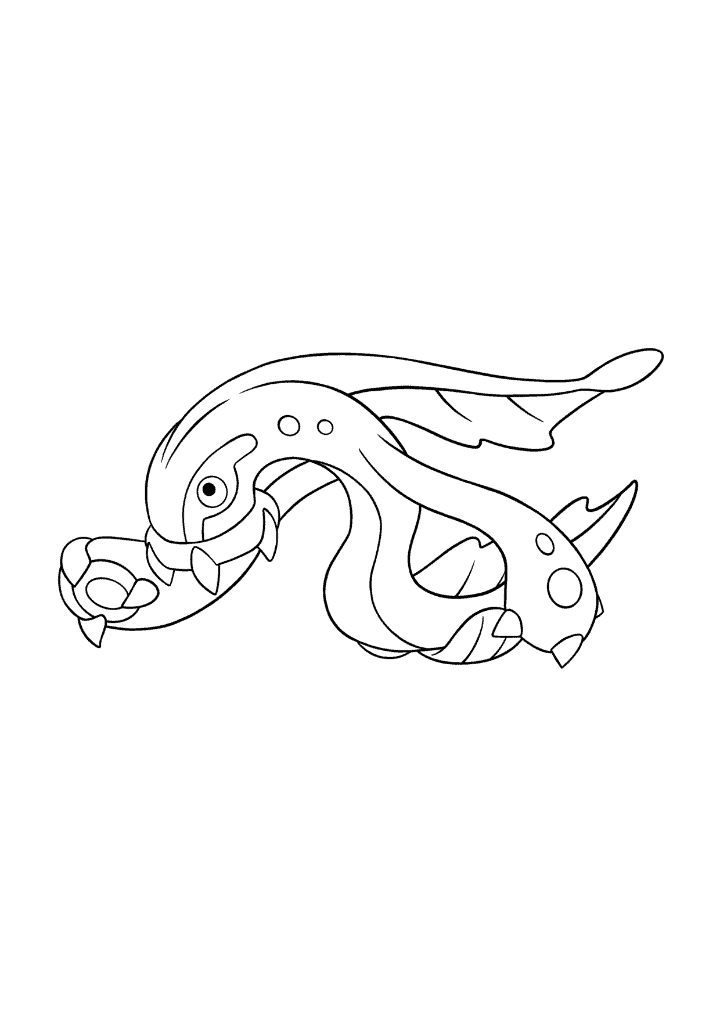 Pokémon Eelektross coloring page