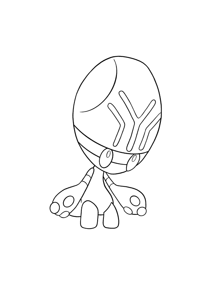 Pokémon Elgyem coloring page