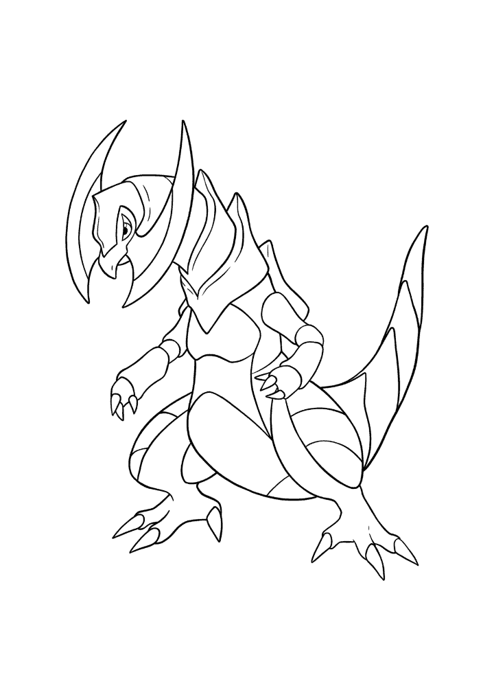 Pokémon Haxorus coloring page