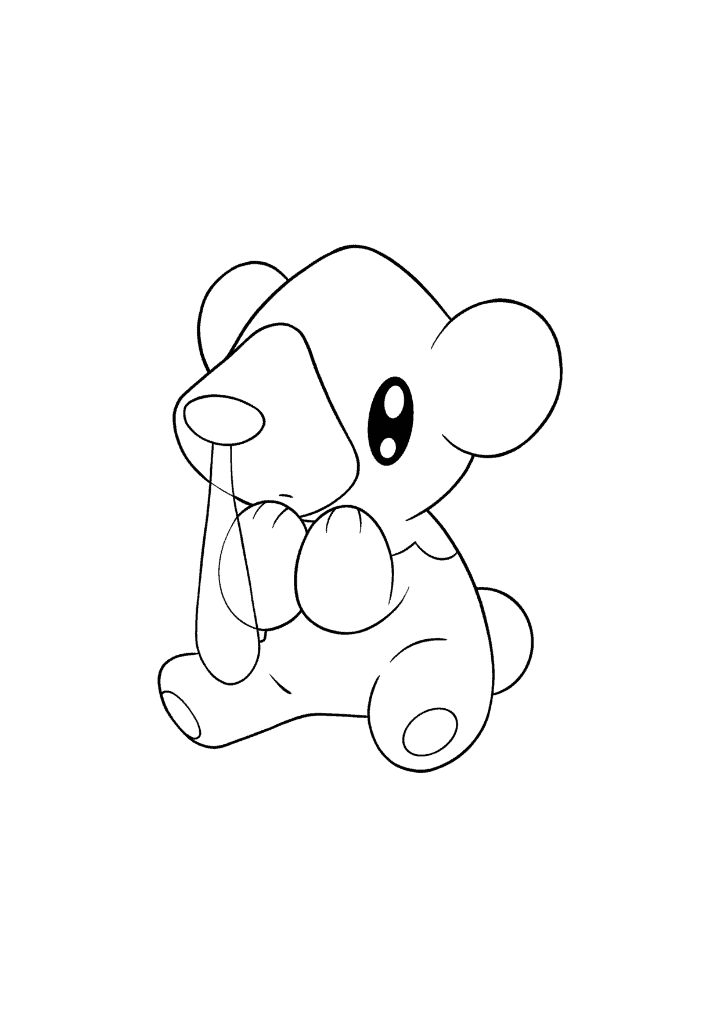 Pokémon Cubchoo coloring page