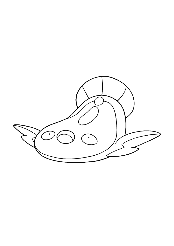 Pokémon Stunfisk coloring page