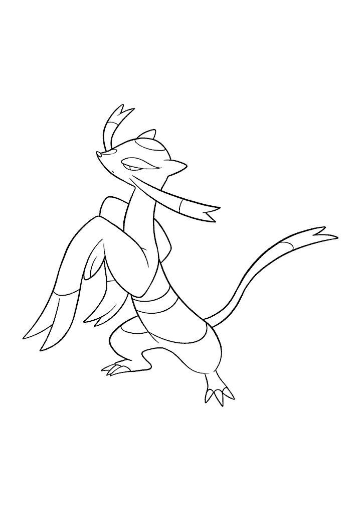 Pokémon Mienshao coloring page