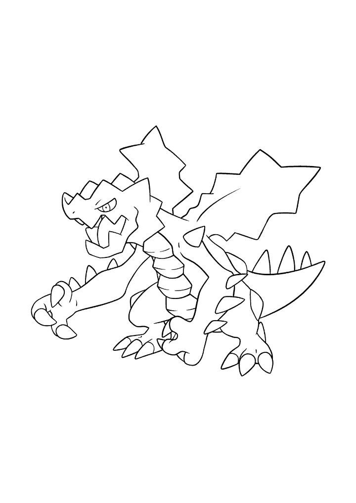 Pokémon Druddigon coloring page