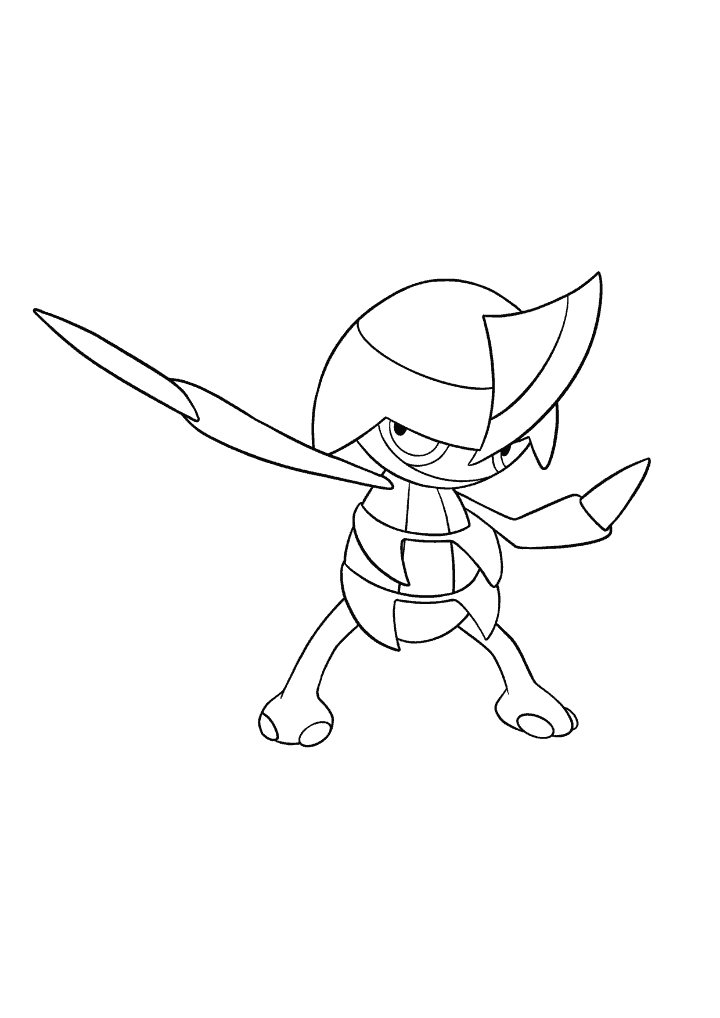 Pokémon Pawniard coloring page