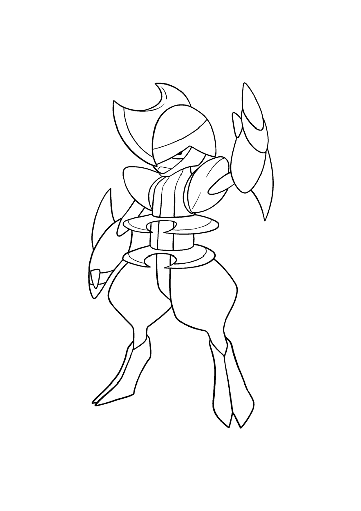 Pokémon Bisharp coloring page