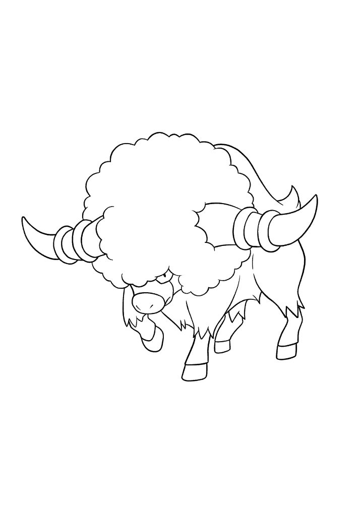Pokémon Bouffalant coloring page