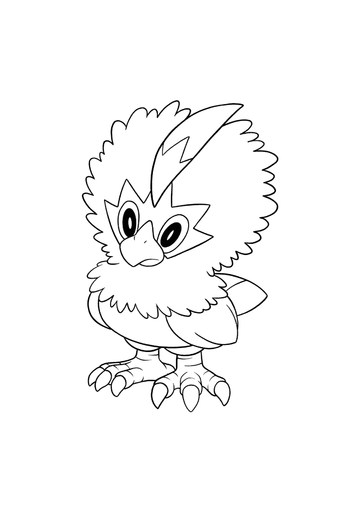 Pokémon Rufflet coloring page
