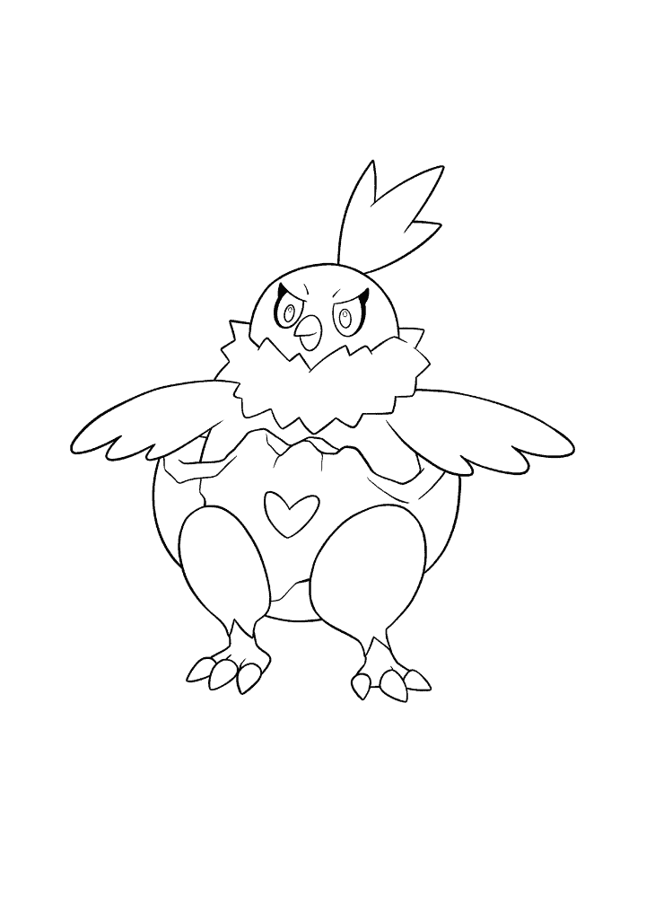 Pokémon Vullaby coloring page
