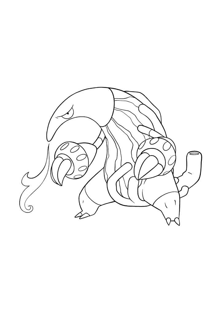 Pokémon Heatmor coloring page
