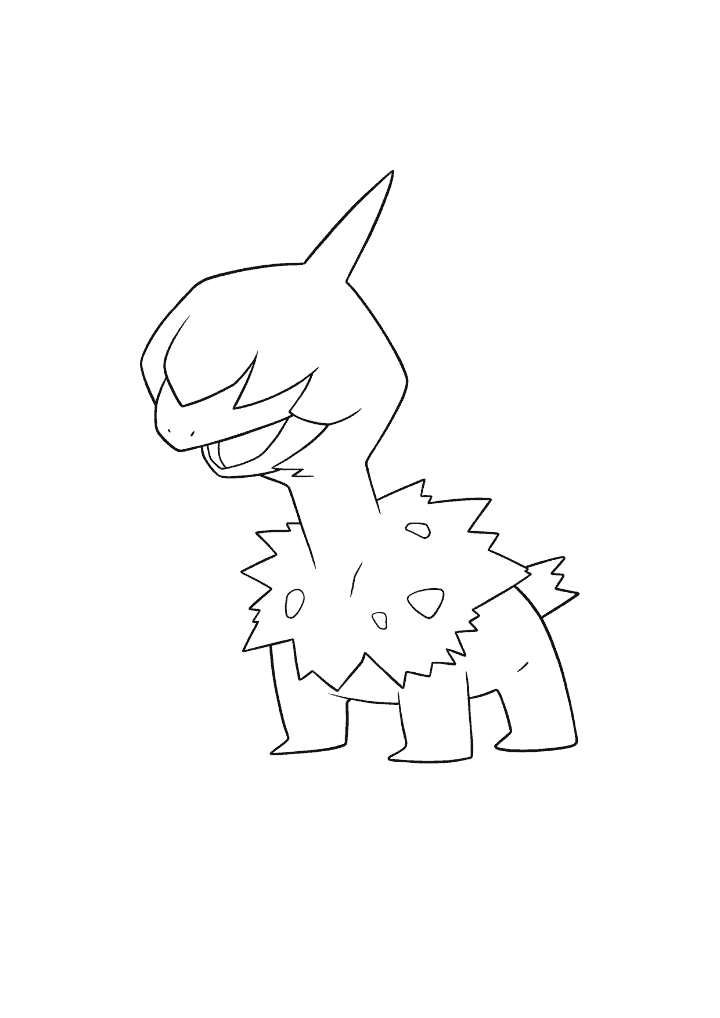 Pokémon Deino coloring page