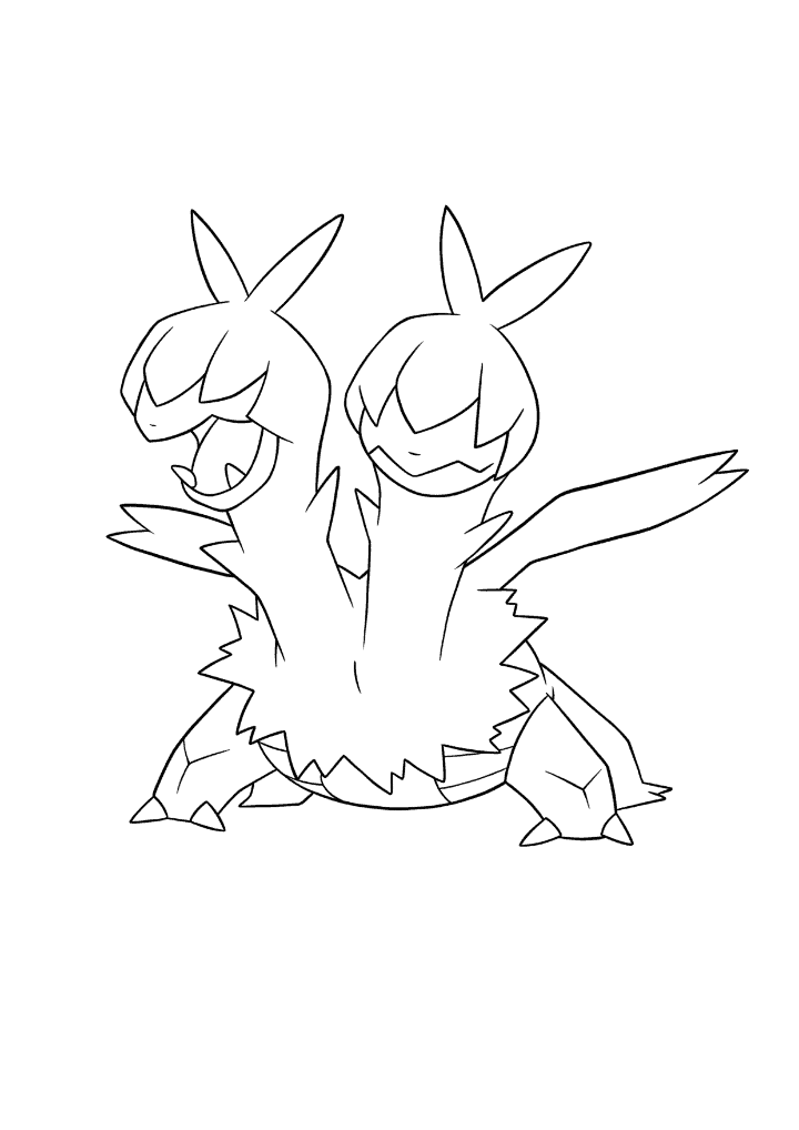 Pokémon Zweilous coloring page