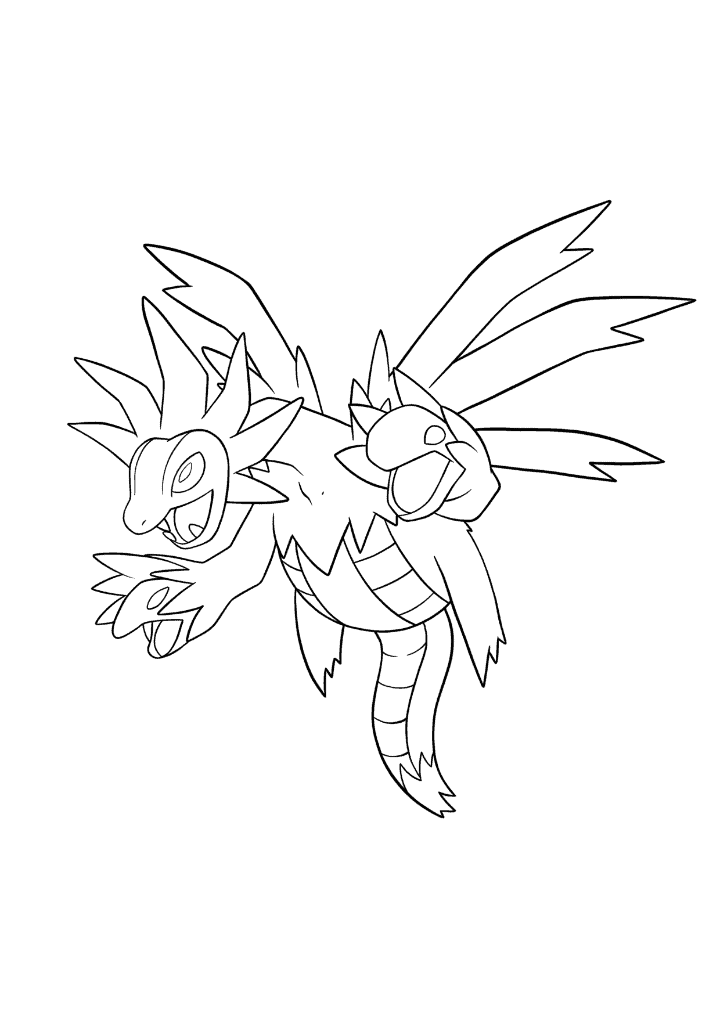 Pokémon Hydreigon coloring page