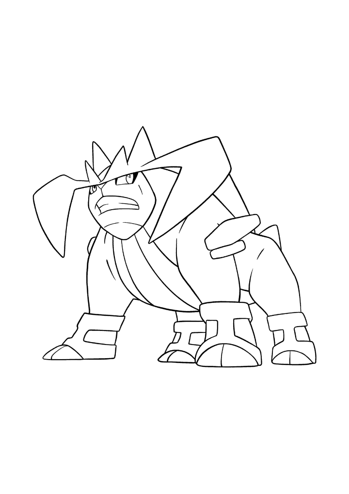 Pokémon Terrakion coloring page