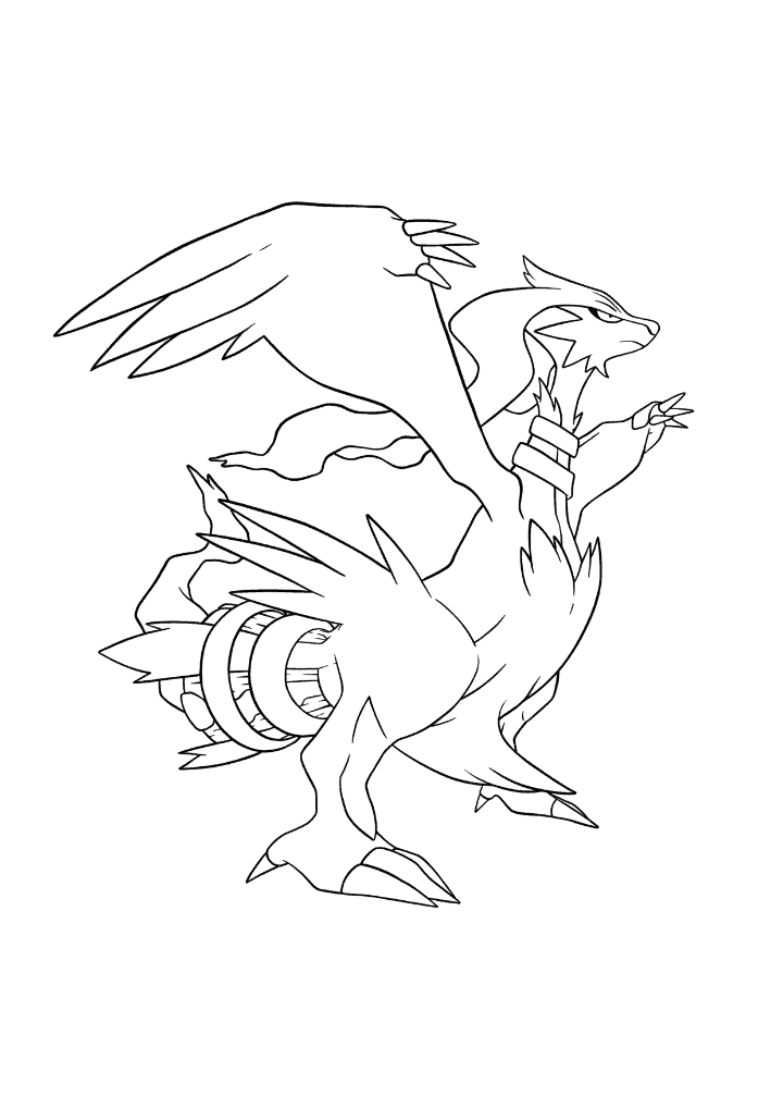Pokémon Reshiram coloring page
