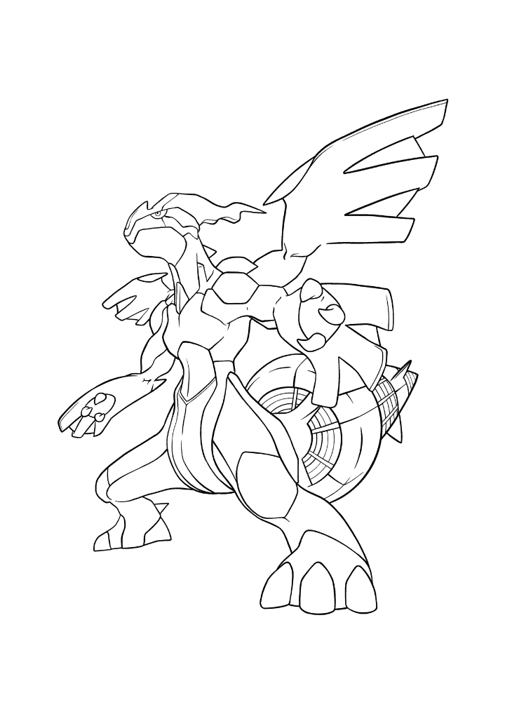 Pokémon Zekrom coloring page