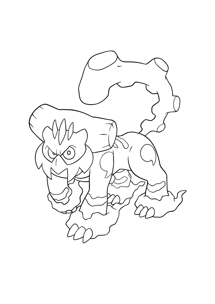 Pokémon Landorus Therian Form coloring page