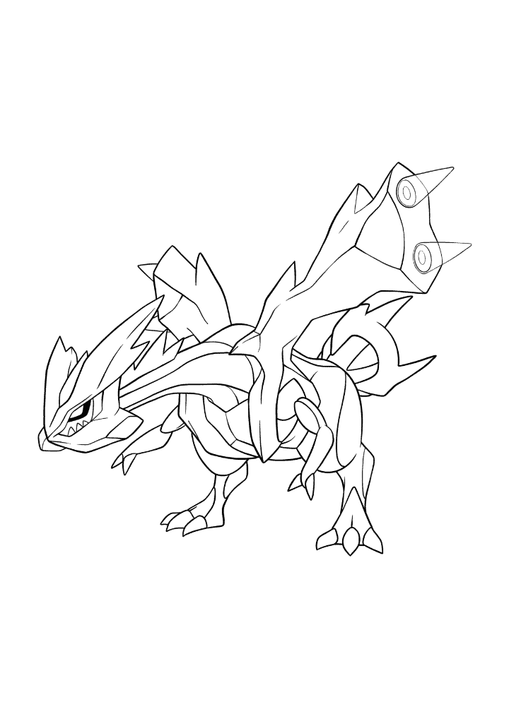 Pokémon Kyurem coloring page