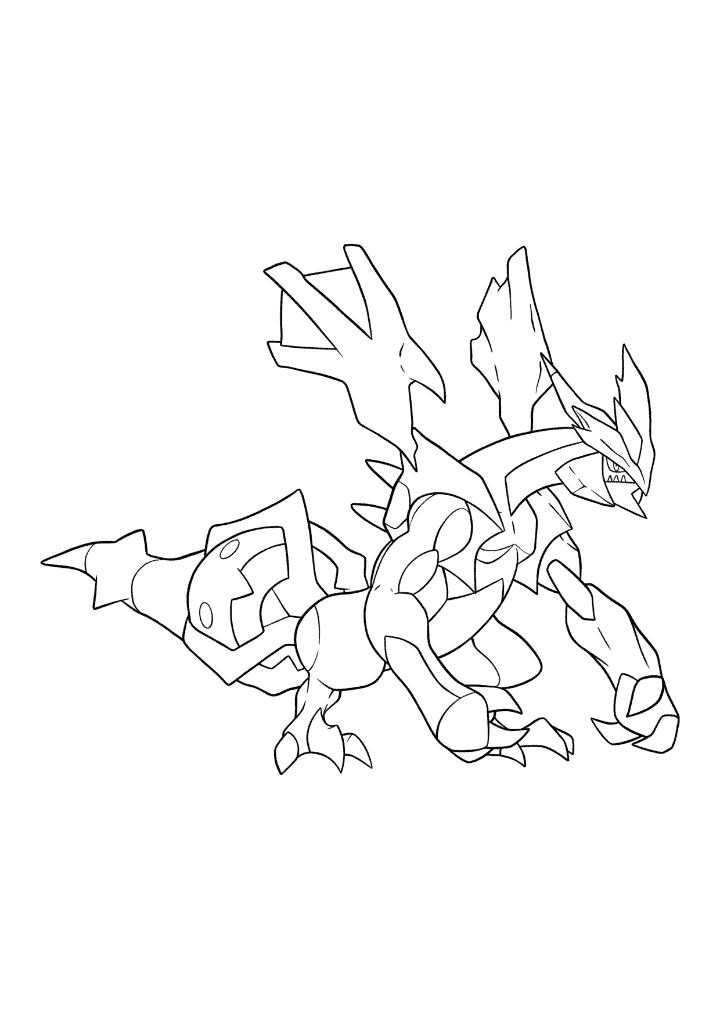Pokémon Kyurem Black coloring page