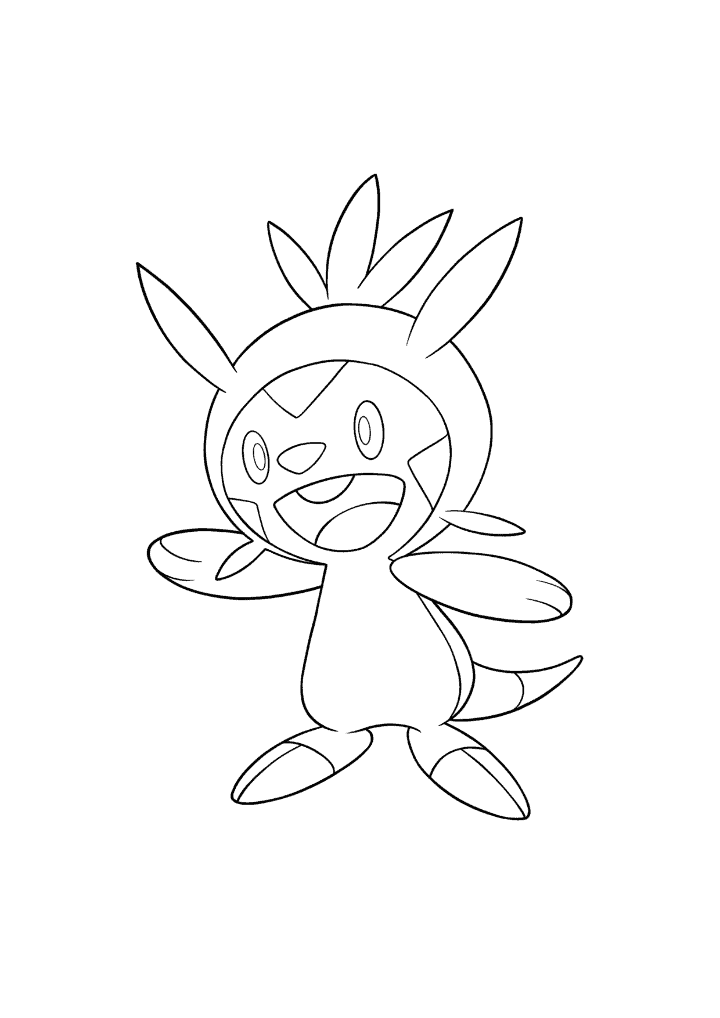 Pokémon Chespin coloring page